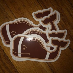 Football Whale Sticker